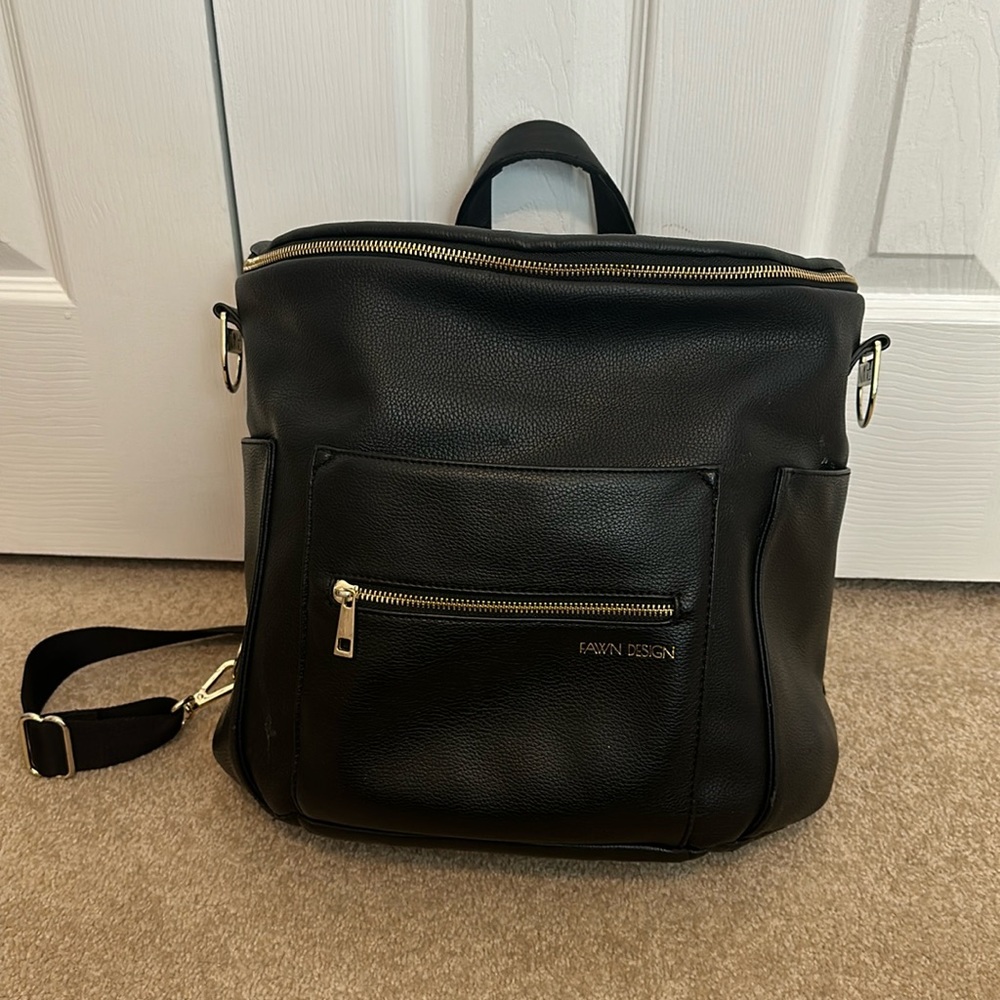 Black Fawn Design diaper bag